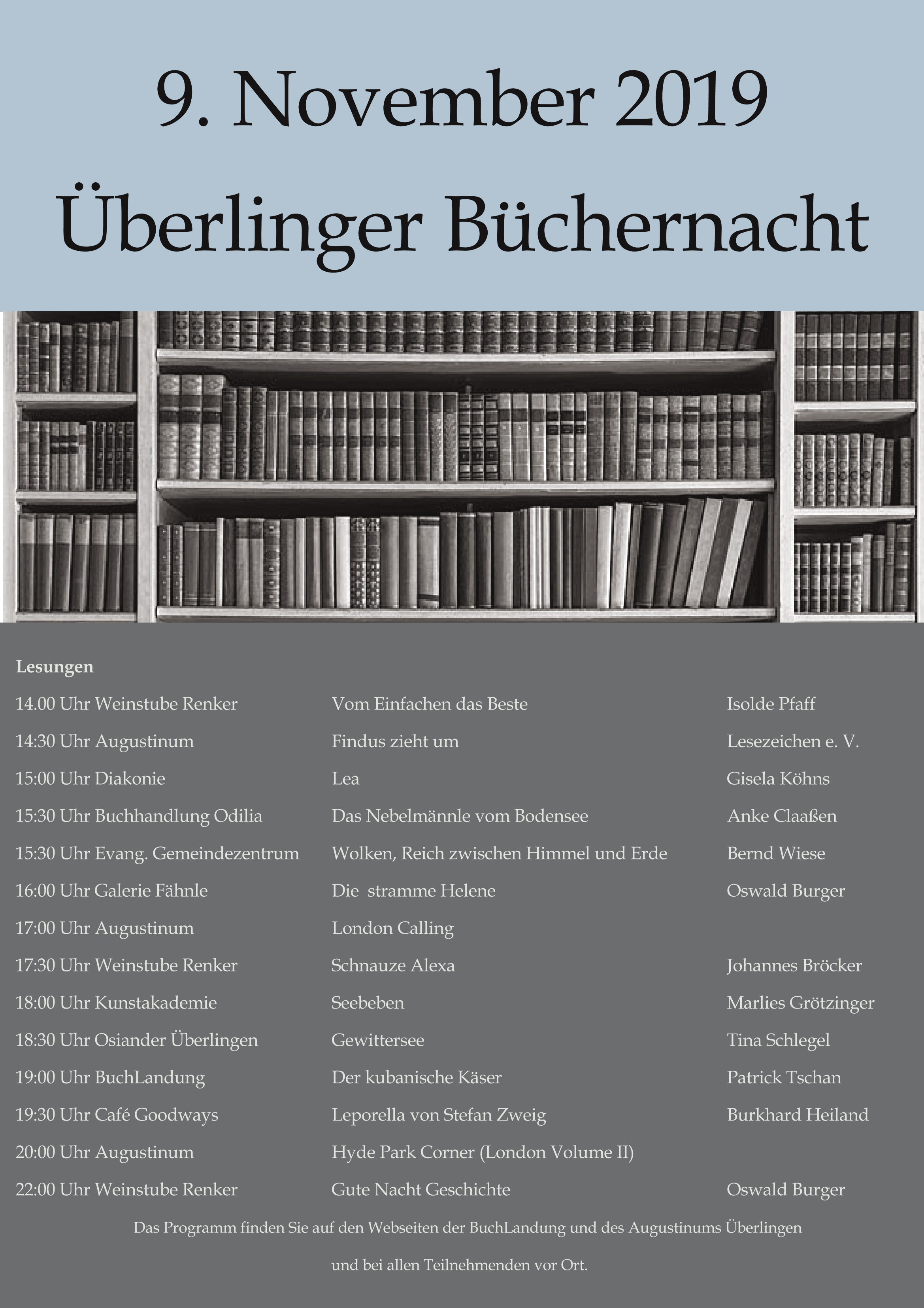 Büchernacht 2019